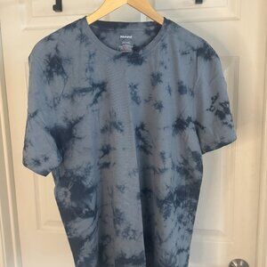Abound XL Grey Dark Grey Tie Dye Cotton Tee NWOT